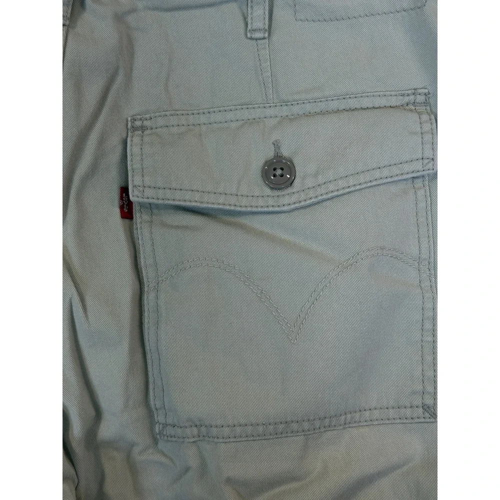 Vintage Levis Pants Mens 34x32 Tan Khaki Straight Mid Rise Workwear Flap Pockets
